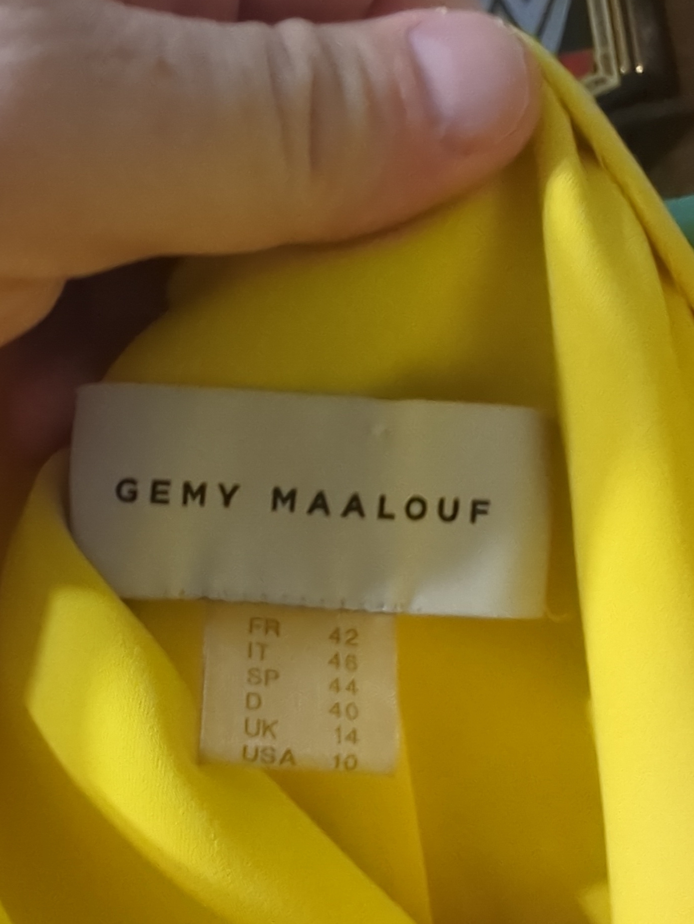 Authentic Gemy Maalouf Designer Top Size 10! Wow — image 2 of 3